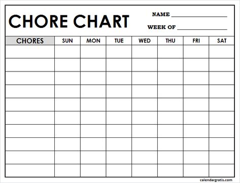 Free blank Chore Chart printable template Free Editable Chore Chart Template, Blank Chore Chart Printables Free, Editable Chore Chart Free, Chore Chart Kids Printable Free, Blank Charts Templates Free Printable, Printable Chore Charts For Kids Free, Free Chore Chart Printables Templates, Blank Chore Chart Printables, Free Printable Chore Chart Templates