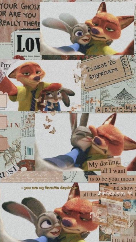 Zootopia Aesthetic, Disney Characters Zootopia, Disney Characters Wallpaper, Cute Disney Pictures, Disney Collage, Wallpaper Doodle, Carpet Looks, Cartoon Character Pictures, Cartoon Wallpaper Iphone