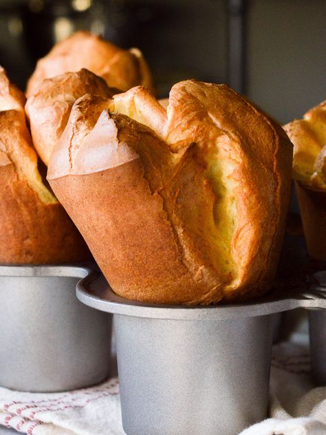 Love a quick kitchen shortcut? You can mix up popovers using your blender! Learn how. Blender Popovers Recipes, Best Popovers, Pop Over Recipe, Popovers Recipes Easy, Breakfast Popovers, Easy Popover Recipe, Popover Recipes, Popovers Recipes, Pop Over