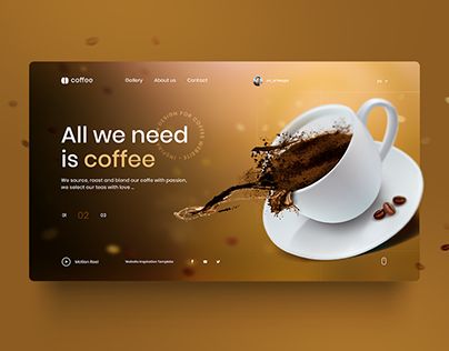 Check out new work on my @Behance profile: "Coffee" http://be.net/gallery/88482203/Coffee Coffee Site, Cafe Website, Design Café, Ui Design Website, Creative Web Design, Webpage Design, Web Design Software, Website Design Layout, Wordpress Website Design