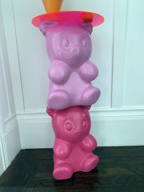 Gummy Bear Side Table — Andrew Stewart Kids Jungle Room, Katie Homes, Weird Furniture, Create A Sticker, Cartoon House, Pastel House, Pinterest Room Decor, Bear Decor, Maximalist Decor