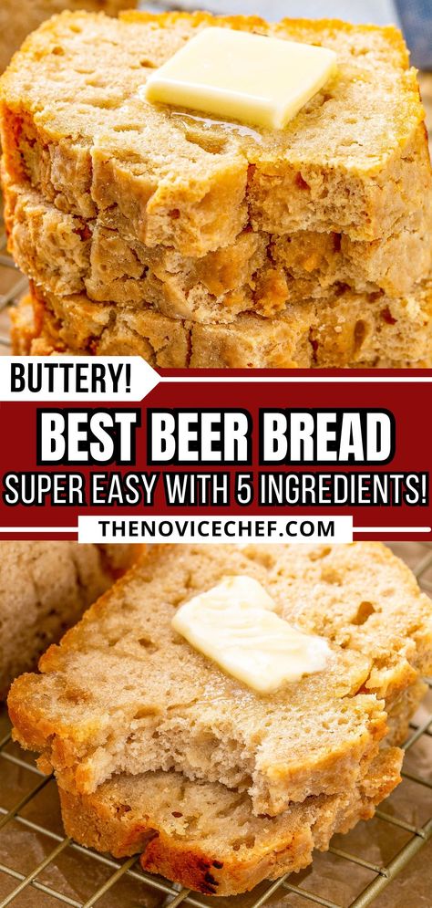 Quick Beer Bread Recipes, Beer Bread With All Purpose Flour, Easy Crusty Bread Quick, Easy Oven Bread Recipe, Guinness Beer Bread Recipe, Slow Cooker 2 Ingredient Beer Bread, Beer Bread In A Jar, Sweet Beer Bread Recipe, What To Serve With Beer Bread