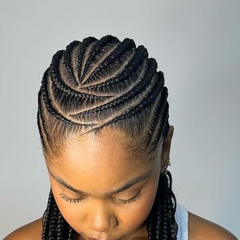 Braids Lines Hairstyles, All Back Hairstyle, Natural Cornrow Hairstyles, Cornrows Natural, Cornrow Designs, Boho Braided Hairstyles, Ghana Braids Hairstyles, Cornrow Braid Styles, Cornrows Natural Hair