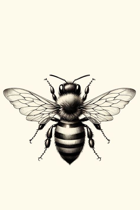 Black And Grey Bee Tattoo, Big Bee Tattoo, Kelly Stanford, Bee Tattoo Men, Honey Bee Tattoos, Honey Bee Tattoo Ideas, Bees Tattoo, Bugs Tattoo, Honeybee Tattoo