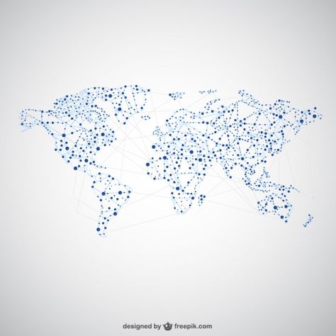 World map global network map design Free Vector World Map Graphic Design, World Map Design Graphics, World Map Line Art, World Map Graphic, Network Design, Global Map, World Map Design, China Map, World Map Wallpaper