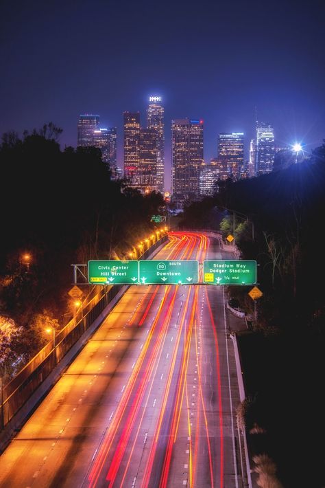 Downtown Los Angeles Photography, Los Angeles California Photography, Los Angeles At Night, Cityscape Night, Los Angeles Wallpaper, Los Angeles Wall Art, Los Angeles Aesthetic, Los Angeles Photography, Canon 80d