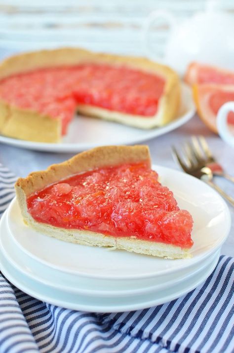 Delicious and Healthy Recipes that Easy to Cook Grapefruit Pie, Grapefruit Dessert, Grapefruit Recipes, Citrus Recipes, Homemade Dough, Pie Tart, Cobbler Recipes, Recipe Steps, Pie Dessert