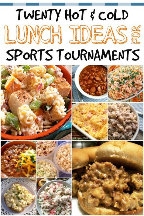 20 Hot & Cold Lunch Ideas for Sports Tournaments Sports Team Meals, Tournament Food, Baseball Food, Team Meal, Field Meals, Sports Snacks, Quick Dinner Ideas, Team Dinner, Softball Tournaments