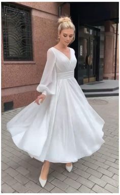 c45008212f7bdf6eab6050c2a564435adesc50605415ri Elegant White Dress, Beach Wedding Gown, Civil Wedding Dresses, Soiree Dress, Bridal Jumpsuit, Muslim Fashion Dress, 2024 Wedding, Cocktail Attire, Women Wedding Guest Dresses