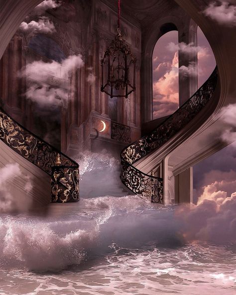 Dreamscape Architecture, Ethereal Aesthetic, Aesthetic Space, Fantasy Places, Images Esthétiques, Fete Anime, My Place, How To Protect Yourself, Fantasy Art Landscapes