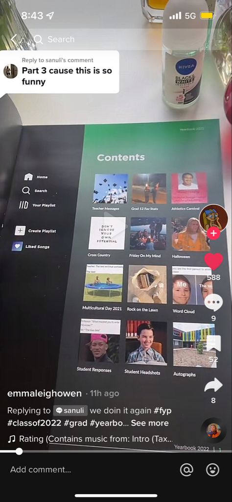 Teacher Of The Year Yearbook Page, Netflix Magazine Layout, Yearbook Themes For 2024, Yearbook Intro Page Ideas, Hear The Year Yearbook, Music Themed Yearbook Cover, Trendy Yearbook Themes, Yearbook Section Ideas, Year Book Pages Ideas