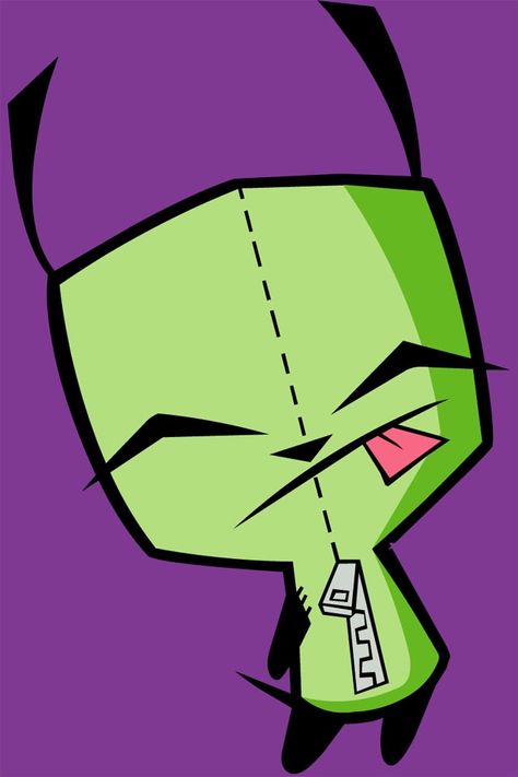 Cute gir Invader Zim Gir, Zim Gir, Invader Zim, A Cartoon, Green