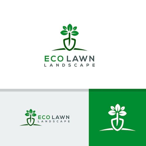 Landscape Logos, Eco Lawn, Landscape Logo Design, Gardening Logo, Monster Logo, Garden Logo, Landscaping Logo, Logo Garden, Landscape Logo