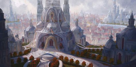 Tar Valon, Wheel Of Times, Wheel Of Time Books, Wheel Of Time, Image Painting, Fantasy Castle, Fantasy City, Film Set, Fantasy Inspiration