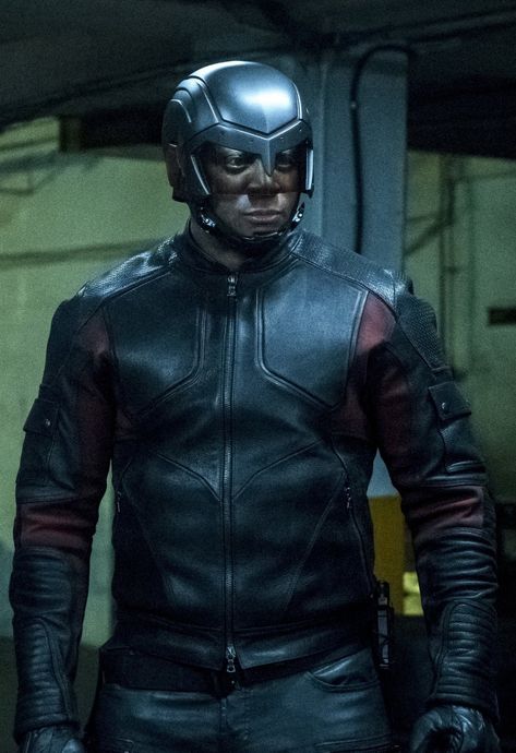 John Diggle | Spartan (David Ramsey in Arrow, Season 6, 2017) Arrow Season 6, Gossip Girl Season 1, Leather Costume, Good Luck Chuck, John Diggle, David Ramsey, Supergirl 2015, Team Arrow, Celebrities Leather Jacket