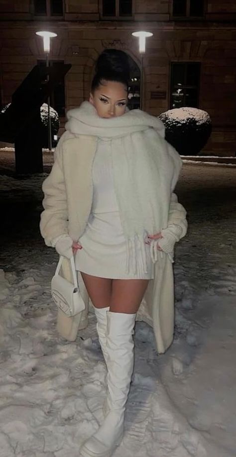 IamCuristan's Amazon Page Mode Zara, Classy Winter Outfits, Winter Fashion Outfits Casual, Cold Outfits, White Boots, Mode Inspo, Looks Chic, Outfit Inspo Fall