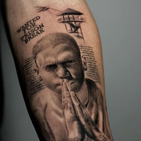 ‎Tal Tattoo | טל שרעבי‎ on Instagram: "FAITH #prisonbreak #michaelscofield #faith #tattoo #ink" Prison Break Tattoo, Michael Scofield, Faith Tattoo, Prison Break, Tattoo Ink, Tattoos, On Instagram, Quick Saves, Instagram