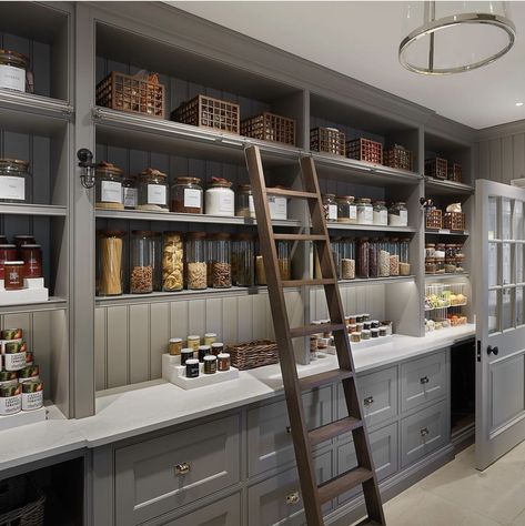 Organised Pantry, Pantry Closet Design, House Pantry, Pantry Inspiration, Pantry Room, Pantry Remodel, Butlers Pantry, Kitchen Pantry Storage, Kitchen Pantry Design