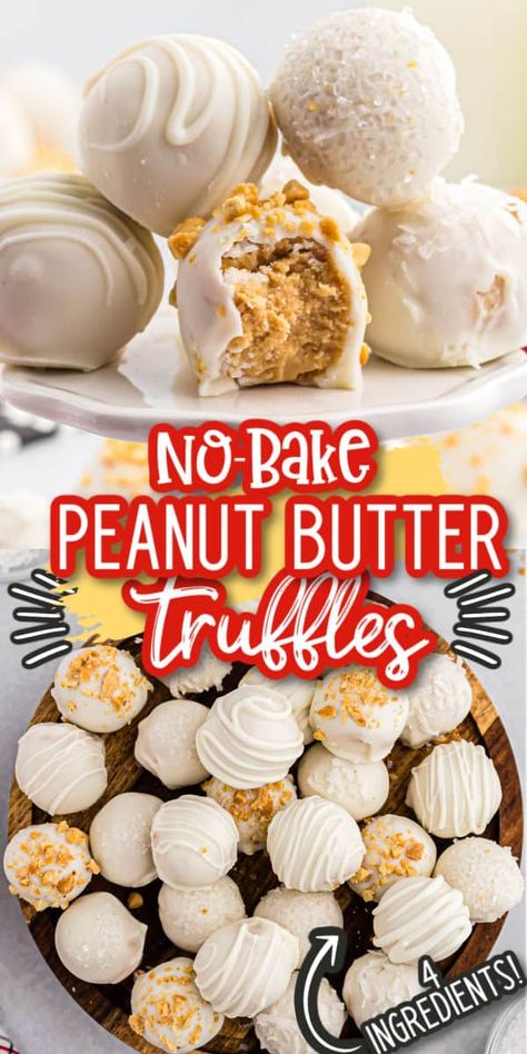 Candy Dip, Cake Pucks, No Bake Truffles, Truffle Recipe Easy, Easy Truffles, Christmas Truffles, Dessert Truffles, Peanut Butter Truffles, Mickey Cakes