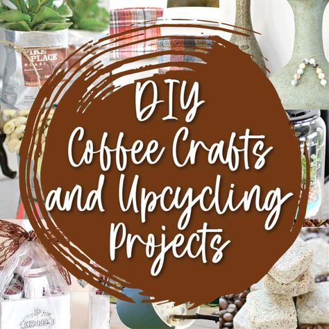 Upcycling Ideas and Craft Projects for Coffee Lovers Plastic Coffee Cans, Cucumber Trellis Diy, Coffee Cups Diy, Vintage Canisters, Mug Tree, Coffee Canister, Upcycling Ideas, Coffee Sleeve, Coffee Crafts