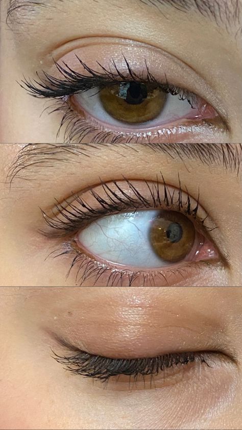 Brown Eye Pencil Makeup, Brown Eye Pencil Make Up, Brown Mascara Blue Eyes, Light Brown Eye Makeup, Light Brown Eyes Aesthetic, Light Brown Eyeliner, Brown Pencil Eyeliner, Brown Eye Pencil, Light Eyeliner