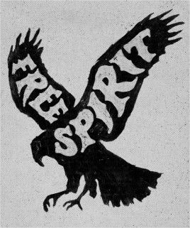 Free-Spirit-logo-design-t-shirt-Joe-Horacek-Little-Mountain-Print-Shoppe-3 Free Spirit, The Words, A Black, Black And White, Quotes, White, Black, Art