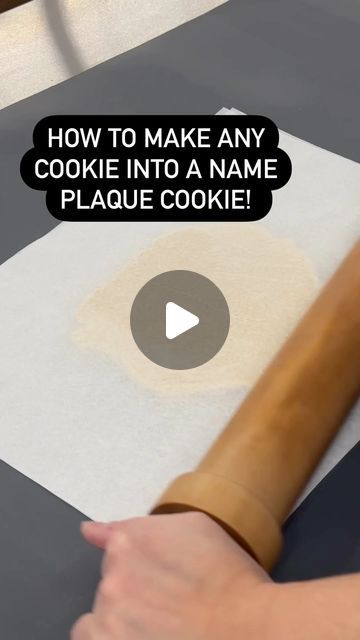 The Cookie Countess on Instagram: "Any cookie can turn into an adorable personalized name plaque cookie with the addition of cookie sticks! Have you tried this?" Plaque Cookies Decorated, Cookie Techniques, Cookie Countess, Cookie Sticks, Cookie Hacks, Plaque Cookies, Personalized Cookies, Somebody Else, Name Plaque