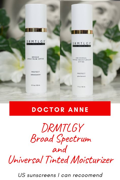 DRMTLGY Sunscreen Review What about US sunscreens? I get that question a lot, so today let's talk about the DRMTLGY sunscreens, good options for those in the US that want SPF that doesn't need to be shipped in from abroad. Drmtlgy Tinted Sunscreen, Skincare Advice, Tinted Spf, Facial Sunscreen, Sunscreen Moisturizer, Skincare Review, Product Recommendations, Broad Spectrum Sunscreen, Beauty Lover