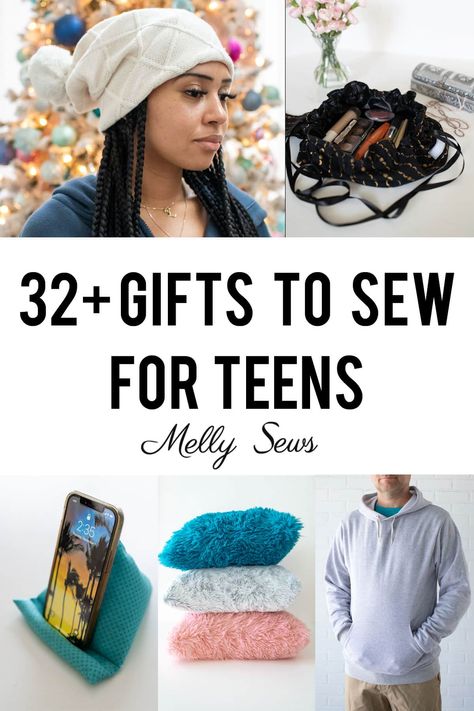 32 Gifts to Sew for Teens: Sewing Projects to Make Teen Gifts Christmas Gifts You Can Sew, Sewing Gifts For Friends Easy Diy, Sewing Projects For Little Boys, Sewing Projects For Gifts For Women, Sewing Small Gifts, Easy Sewing Projects For Christmas, Quick Gifts To Sew, Gift For Sewing Friend, Homemade Gifts Sewing