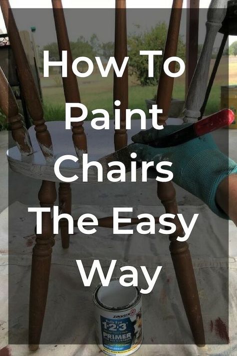 Old Chairs Repurposed Diy Projects, Painting Old Chairs, Painted Chairs Diy, Paint Chairs, Diy Chairs, Painted Wooden Chairs, Painted Wood Chairs, Chalk Paint Chairs, Rocking Chair Makeover