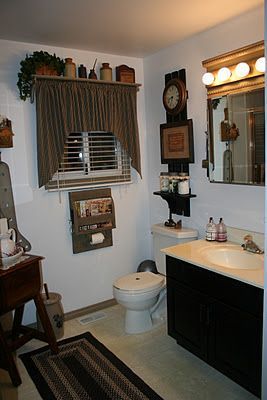 New primitive bathroom decor cheap Pin On Home