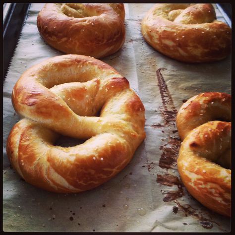 Making Pretzels, Bavarian Pretzel, Soft Pretzel Recipe, Homemade Pretzels, Homemade Soft Pretzels, Pretzels Recipe, Soft Pretzels, Bread Recipes Homemade, Bread Dough