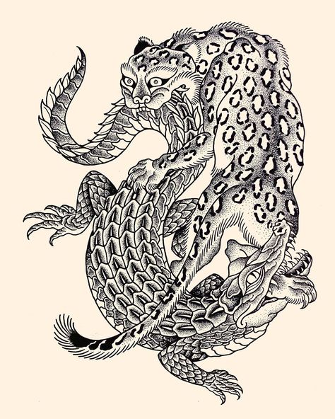 Ink Journal, Tattoo Future, Flash Illustration, Reptilian Brain, Alligator Tattoo, Crocodile Tattoo, Crocodile Illustration, Leopard Drawing, Japanese Flower Tattoo