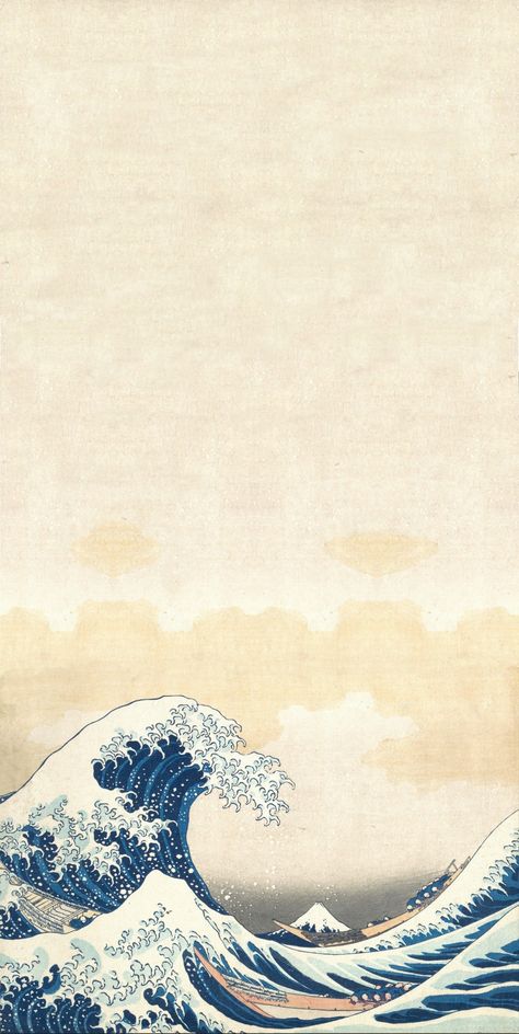 Hokusai Wallpaper Iphone, The Great Wave Off Kanagawa Wallpaper, Japanese Background Aesthetic, The Great Wave Of Kanagawa Wallpaper, Great Wave Off Kanagawa Wallpaper, Dump Aesthetic, Waves Wallpaper Iphone, Japanese Wallpaper, Japanese Wallpaper Iphone