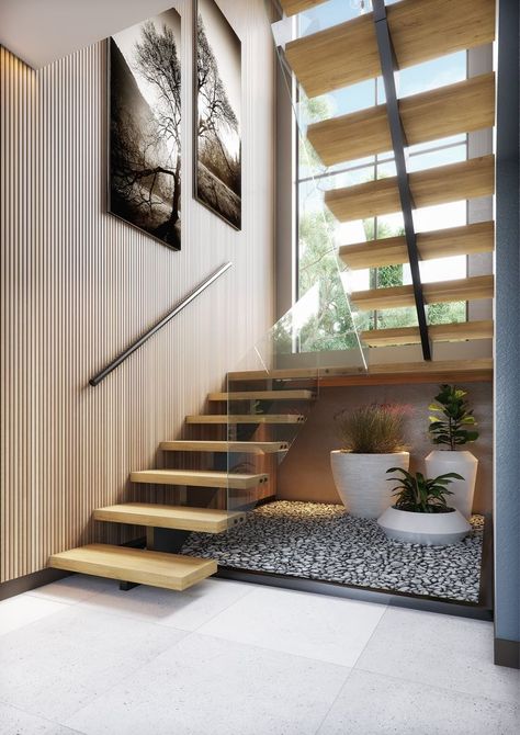 Below Stairs Design, Stairs Near Front Door Entryway, Lobby Interior Design Entrance Home, Interior Stairs Ideas Modern, Stairs Area Interior Design, Inside Stairs Ideas Modern, Villa Stairs Design Modern, Staircase Entrance Design, Staircase Below Design