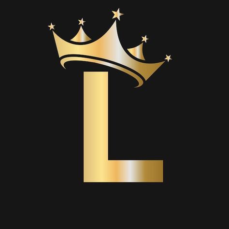 Letter A With Crown, Alphabet Crown, Letter L With Crown, Letter D With Crown, Neon Crown Sign, Cinderella Wallpaper, L King, Photo Album Quote, Crown Logo