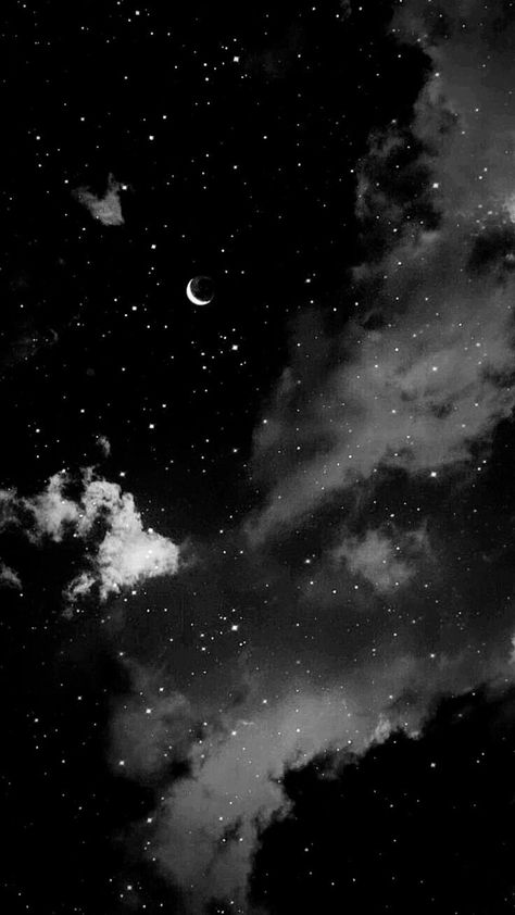 Acotar Dark Aesthetic, Alexcore Aesthetic Wallpaper, Monochrome Background Aesthetic, Black Pastel Background, Black Cloud Wallpaper, Black And White Sky Aesthetic, Moon Black Aesthetic, Black Clouds Aesthetic, Dark Kawaii Wallpaper