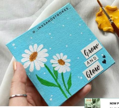 Cute Mini Canvas, Mini Canvas Painting Ideas, Canvas Art Painting Abstract, Cute Easy Paintings, Small Canvas Paintings, Canvas Painting Ideas, Simple Canvas Paintings, Cute Canvas Paintings, Easy Canvas Art