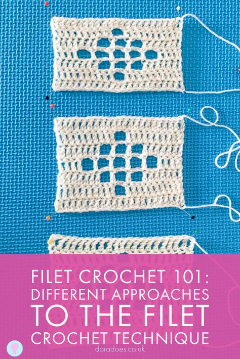 Learn how to filet crochet to create shapes or images in your crochet scarves, blankets, accessories or crochet clothes. This filet crochet tutorial includes different size crochet stitches and filet crochet tips. Filet Crochet Edging Patterns Free, Filet Crochet Alphabet Letters Pattern Free, Filet Crochet Square, Modern Filet Crochet, Filet Crochet Tutorial, Filet Crochet Stitches, Interlocking Filet Crochet, Small Filet Crochet Charts, How To Filet Crochet