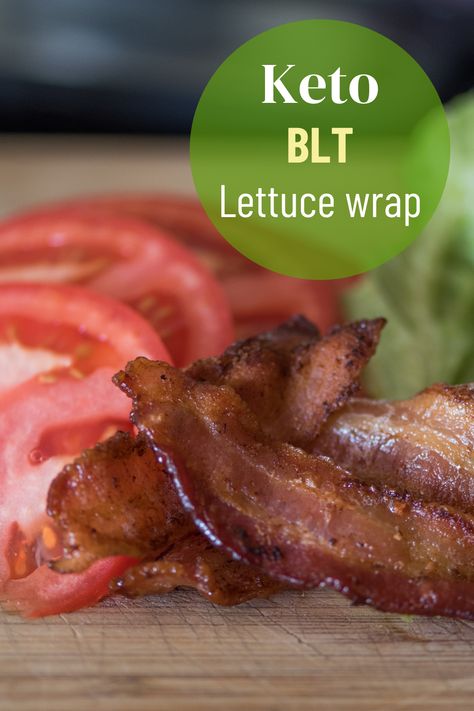 Easy low carb Keto BLT Lettuce wrap. Keto Blt, Keto Bacon, Quick Easy Recipes, Lettuce Wrap, Quick Lunch, Quick Lunches, Lettuce Wraps, Low Carb Keto Recipes, Crispy Bacon