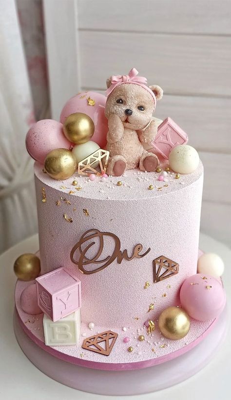 37 Best kids Birthday Cake Ideas : Fairy & Spotty Toadstool Cake Baby Girl Bday Cake, Baby Girl First Birthday Cake Ideas, Birthday Cake For One Year Old Girl, One Year Cake Girl, Pink Birthday Cake For Girls Kids, First Birthday Girl Cake Ideas, Baby Boy 1st Birthday Cake Ideas, Baby Girl Cake Ideas, Cake First Birthday Girl