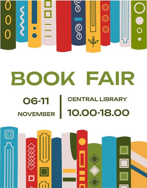 Book Fair Poster Ideas, Book Swap Poster, Bookstore Poster Design, Books Poster Design, Book Advertisement Design, Book Event Poster, Book Sale Poster Design, Poster Design Inspiration Layout, Book Fair Poster Design