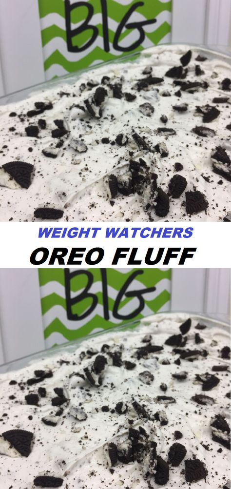 Low Carb Oreo Fluff, Low Cal Cool Whip Recipes, Weight Watchers Oreo Fluff, Ww Pizza Bowl, Ww Desserts Easy, Easy Light Desserts, Ww Inspiration, Oreo Fluff Dessert, Ww Deserts