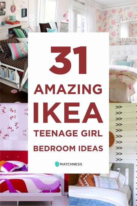 31 Amazing IKEA Teenage Girl Bedroom Ideas ~ Matchness.com Ikea Girls Bedroom Ideas Teen Rooms, Teenage Room Storage Ideas, Ikea Inspired Teen Bedroom, Ikea Bedroom Teenage Girl, Ikea Teen Room Girl, Bedroom Ideas For Teenage Rooms, Ikea Teenage Room, Girl Teenager Bedroom Ideas, Ikea Bedroom Ideas For Teens