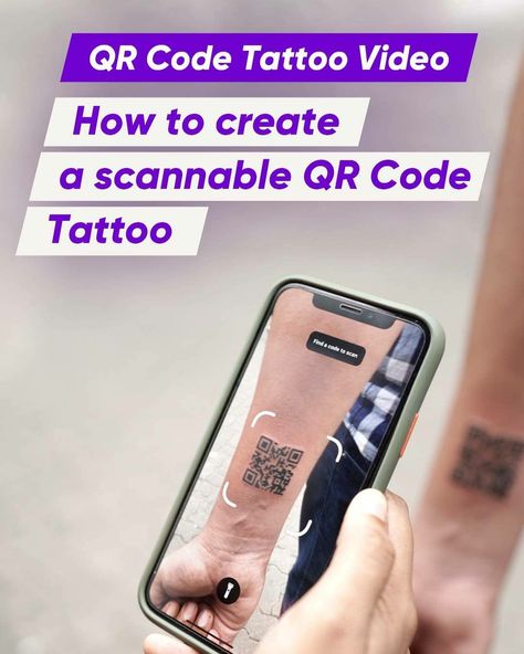 Qr Code Tattoo, Learn Tattoo, Code Tattoo, Tattoo Easy, Tattoo Art Design, Tattoo Homme, Tattoo Tutorial, Barcode Tattoo, Tattoo Training