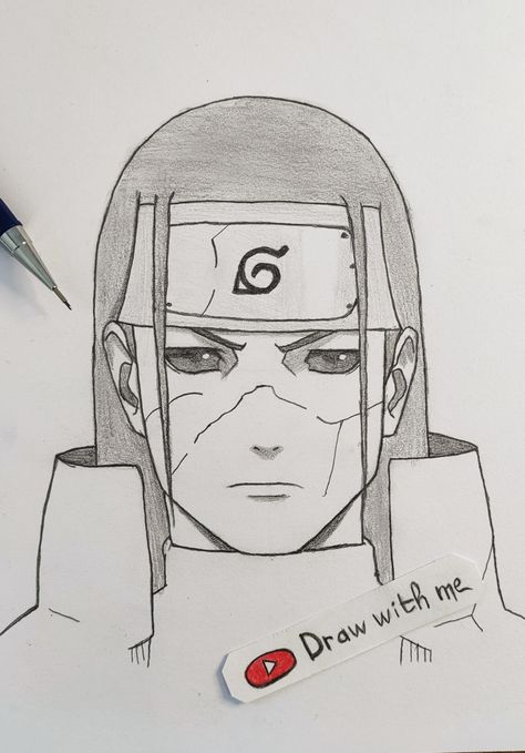 Naruto Characters Sketch Pencil, Saske Drawings, Hashirama Senju Sketch, Kakashi Drawing Pencil, Naruto All Characters Drawing, Hashirama Senju Drawing, Pencil Drawings Anime Characters Sketch, Hashirama Sketch, Naruto Character Drawing