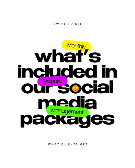 70% queries we get are about our packages 😅 Having said that, here are our packages for social media management + brand growth ⚡️⚡️ Marketing in general cannot be boxed to just social media but we tried 😎 Addons: - Business Strategy & Branding - Product Design & Dev - 3D Modeling & Films - Shopify / Amazon Stores DM to learn more 🤙 . . . . . . #socialmediapackages #marketingagency #content #ads #businessowner #socialmediamanagers #digitalgrowth #igmarketing Text Based Graphic Design, Social Media Management Content, Text Based Social Media Post, Design Agency Creative Ads, Trending Social Media Posts, Retail Graphic Design, Product Graphic Design Marketing, Social Media Inspiration Design, Social Proof Design