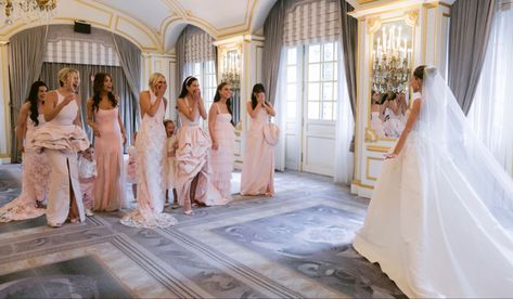 Bridesmaid Dresses Light Pink, Wedding Aesthetic Dress, Pink White Dress, Dream Marriage, Wedding Getting Ready, Aesthetic Wedding, 27 Dresses, Aesthetic Dress, Dresses Aesthetic