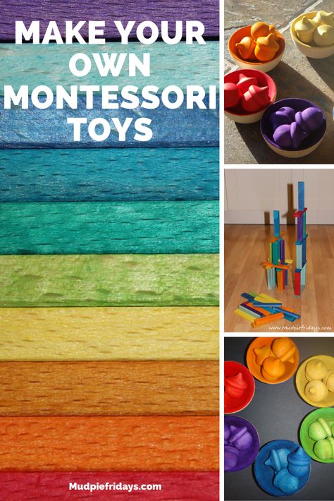 Rainbow Montessori Playroom, Diy Montessori Toys Preschool, Montessori Style Playroom, Diy Educational Toys For Kindergarten, How To Make Montessori Toys, Preschool Toys Diy, Diy Lovevery Toys, Diy Montessori Toys 0-3 Months, Diy Montessori Toys 9-12 Months