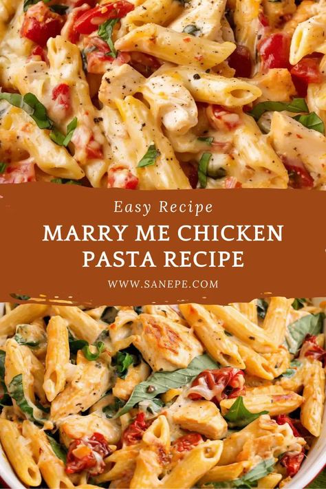 Marry Me Chicken Penne Pasta, Chicken And Pasta For Two, Marry Me Chicken And Pasta Recipe, Mary Me Chicken Recipes, Chicken Margherita Pasta, Chicken Giardino Olive Garden, Chicken With Bowtie Pasta Recipes, Baked Chicken For Pasta, Chicken Over Pasta Recipes